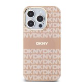 DKNY PC/TPU Repeat Pattern Tonal Stripe Magsafe Zadní Kryt pro iPhone 13 Pro Max Pink