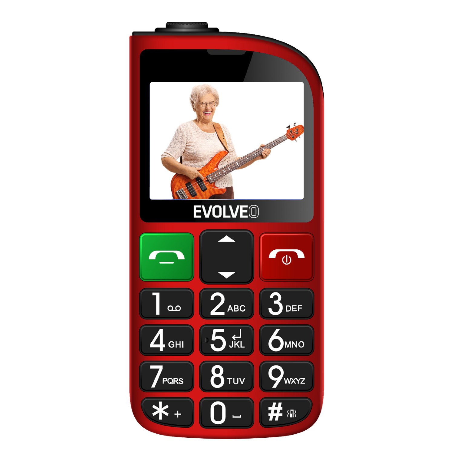 Evolveo EasyPhone FL červená