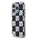 DKNY PC/TPU Checkered Pattern Zadní Kryt pro iPhone 14 Pro Black