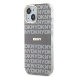 DKNY PC/TPU Repeat Pattern Tonal Stripe Magsafe Zadní Kryt pro iPhone 15 Beige