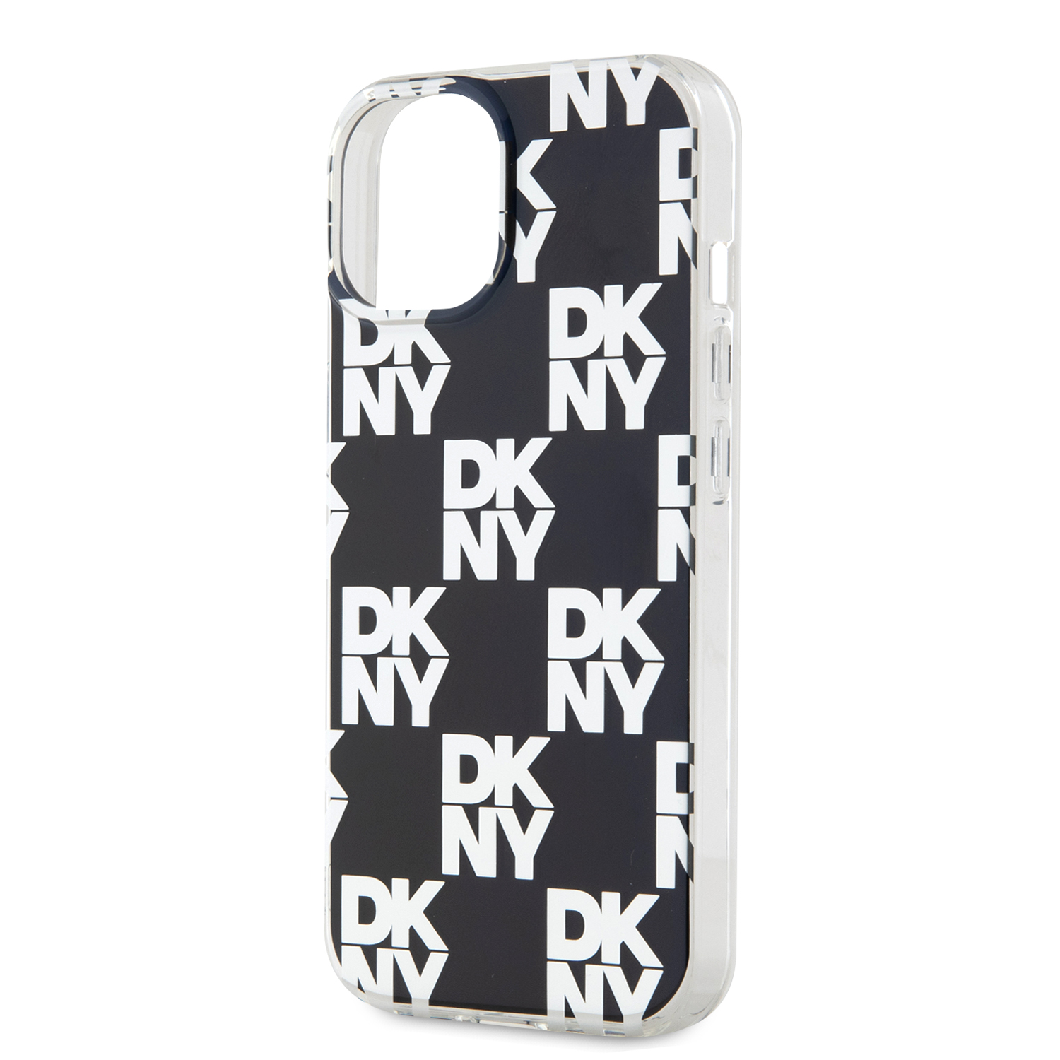 DKNY PC/TPU Checkered Pattern Zadní Kryt pro iPhone 14 Black