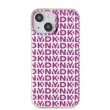 DKNY PC/TPU Repeat Pattern Zadní Kryt pro iPhone 15 Pink