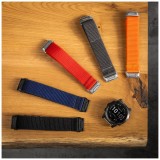 Nylonový řemínek FIXED Nylon Sporty Strap pro Garmin QuickFit 26mm, černý