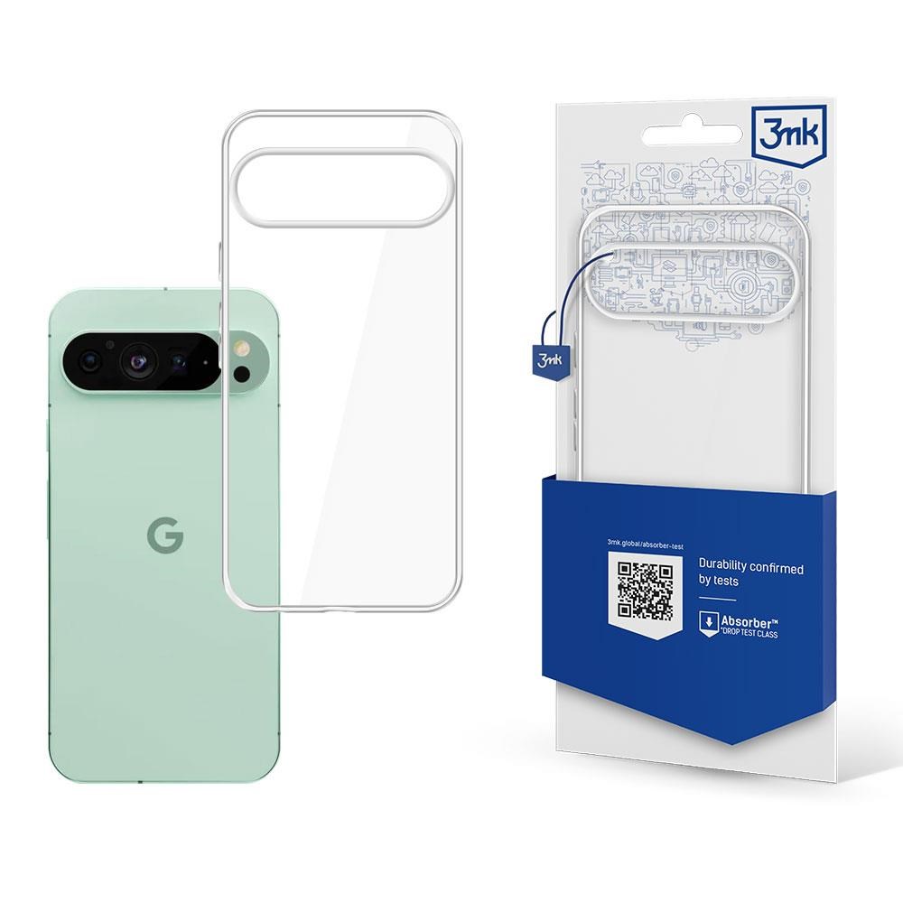 Silikonový kryt 3mk Clear Case pro Google Pixel 9 Pro, čirá