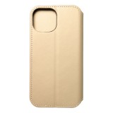 Dual Pocket book for IPHONE 15 gold