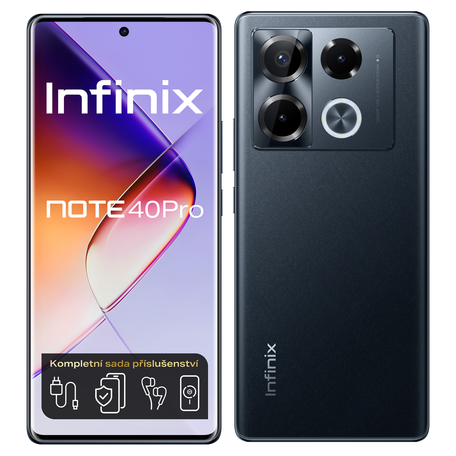 Infinix Note 40 Pro 12GB/256GB Obsidian Black