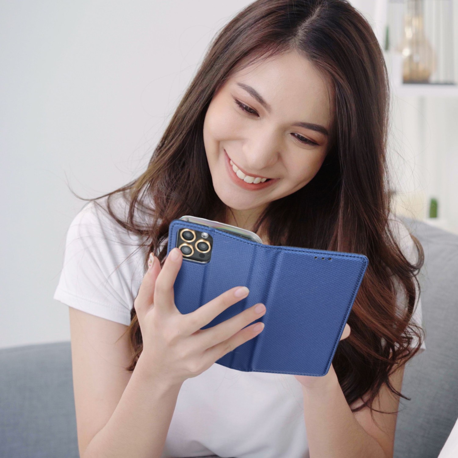 Smart Case book for OPPO RENO 8 5G navy