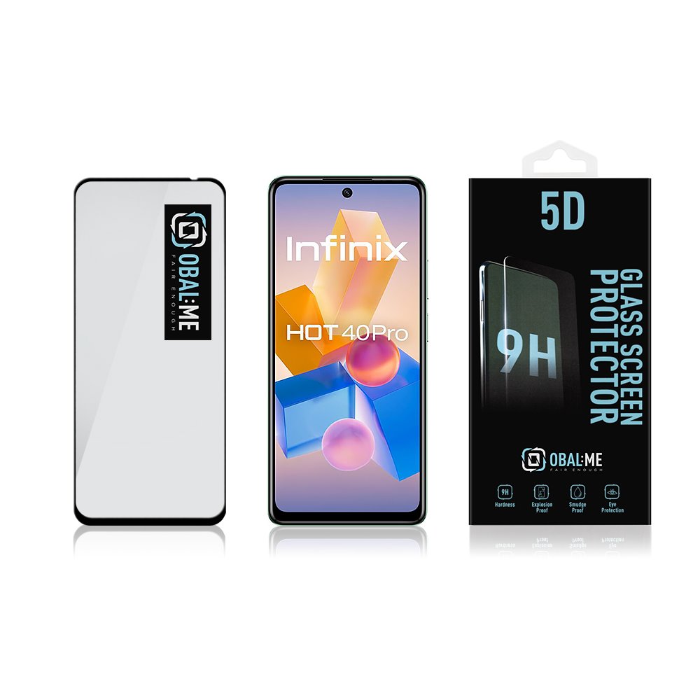 OBAL:ME 5D Tvrzené Sklo pro Infinix Hot 40 Pro Black