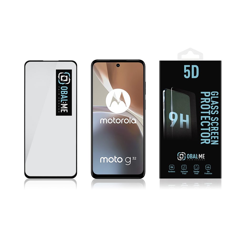 OBAL:ME 5D Tvrzené Sklo pro Motorola G32 Black