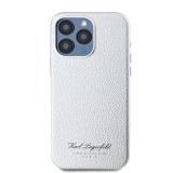 Karl Lagerfeld Grained PU Hotel RSG Zadní Kryt pro iPhone 15 Pro Max Grey