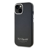 Karl Lagerfeld Grained PU Hotel RSG Zadní Kryt pro iPhone 13 Black