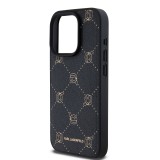 Karl Lagerfeld PU Karl Heads Pattern Magsafe Zadní Kryt pro iPhone 15 Pro Max Black