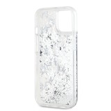 Karl Lagerfeld Liquid Glitter Monogram Gradient Zadní Kryt pro iPhone 15 White