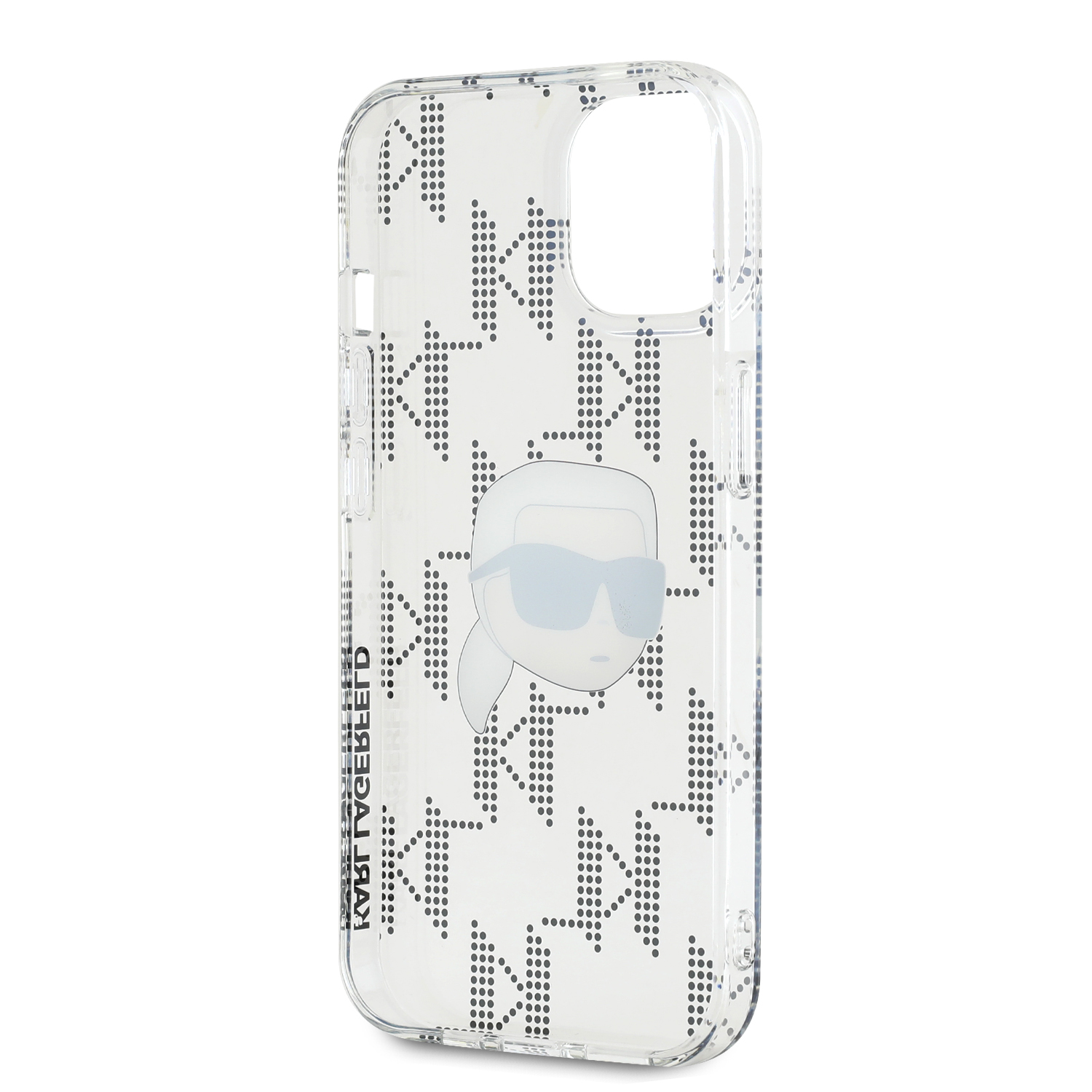 Karl Lagerfeld IML Electroplated Karl Head Zadní Kryt pro iPhone 15 Transparent