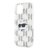 Karl Lagerfeld IML Electroplated Choupette Head Zadní Kryt pro iPhone 15 Transparent