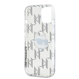 Karl Lagerfeld IML Electroplated Choupette Head Zadní Kryt pro iPhone 15 Transparent