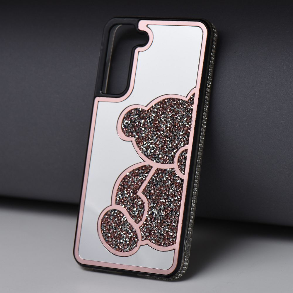 Zadní kryt TEDDY BEAR Case pro Apple iPhone 12/12 Pro, růžová