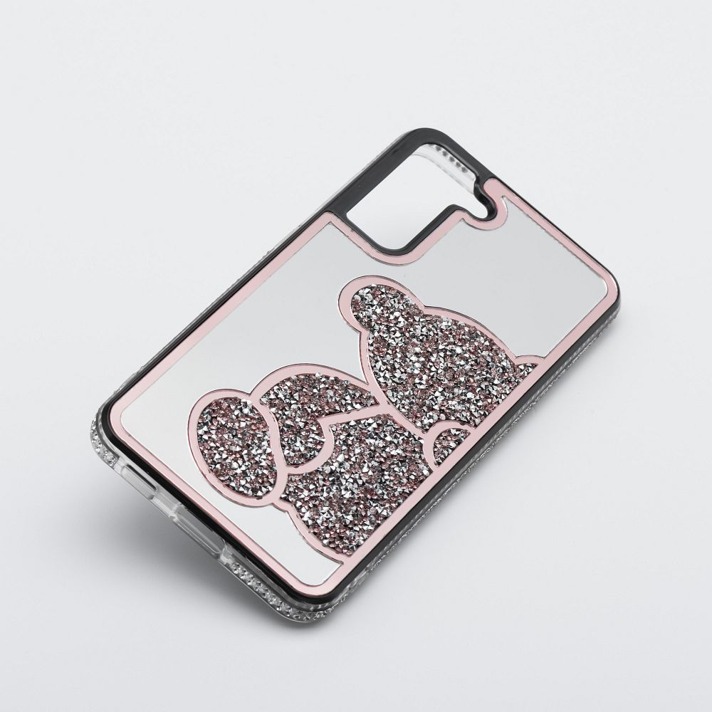 Zadní kryt TEDDY BEAR Case pro Apple iPhone 14 Pro, růžová