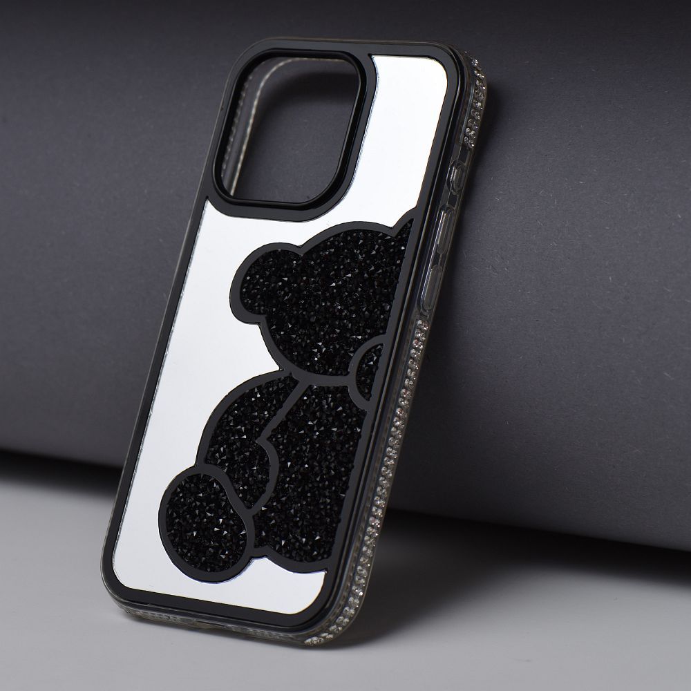 Zadní kryt TEDDY BEAR Case pro Apple iPhone 14 Pro, černá