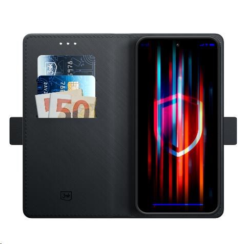 3mk flipové pouzdro Wallet Case pro Samsung Galaxy A55 5G, černá