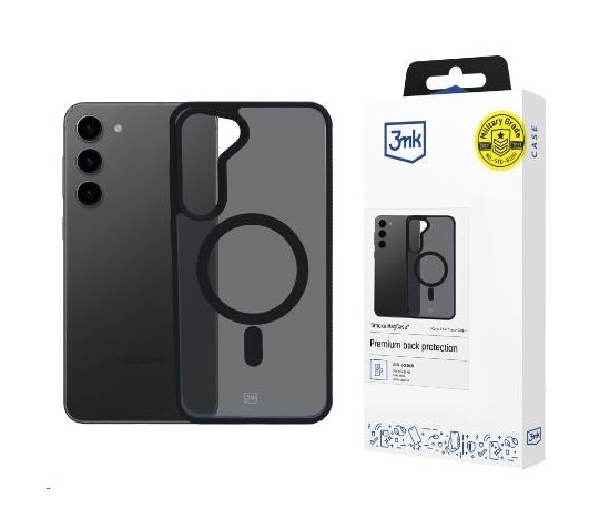 3mk ochranné pouzdro Smoke MagCase pro Apple iPhone 15 Plus, černá