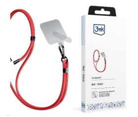 Univerzálna šnúrka 3mk EasyClip, červená (čierna)