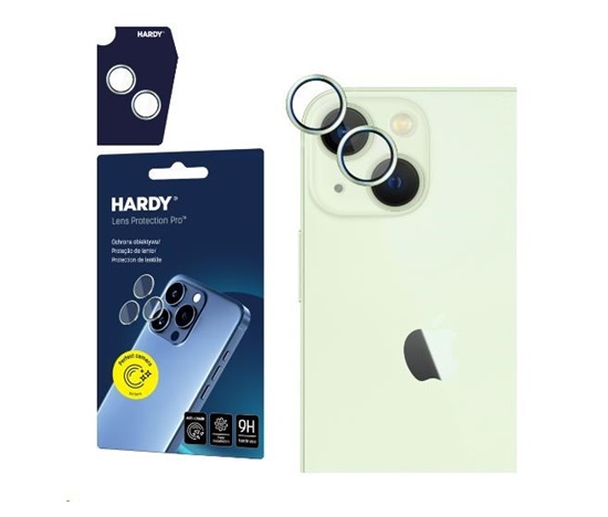 3mk ochrana kamery HARDY Lens Protection Pro pro iPhone 15/15 Plus, zelená