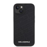 Karl Lagerfeld PU Quilted Pattern Zadní Kryt pro iPhone 15 Black