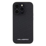 Karl Lagerfeld PU Quilted Pattern Zadní Kryt pro iPhone 15 Pro Max Black