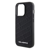 Karl Lagerfeld PU Quilted Pattern Zadní Kryt pro iPhone 15 Pro Max Black