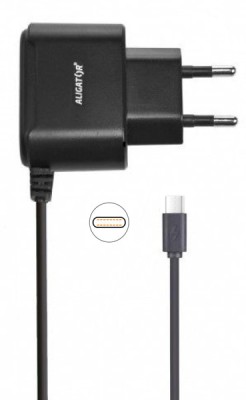 Aligator adaptér s USB-C konektorom čierna