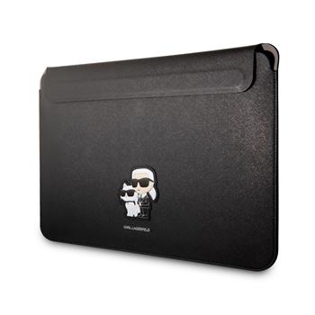 Obal na notebook Karl Lagerfeld Saffiano Karl and Choupette 16", černá