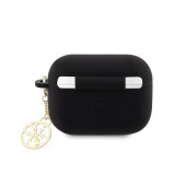 Guess 4G Charm Silikonové Pouzdro pro AirPods Pro 2 Black