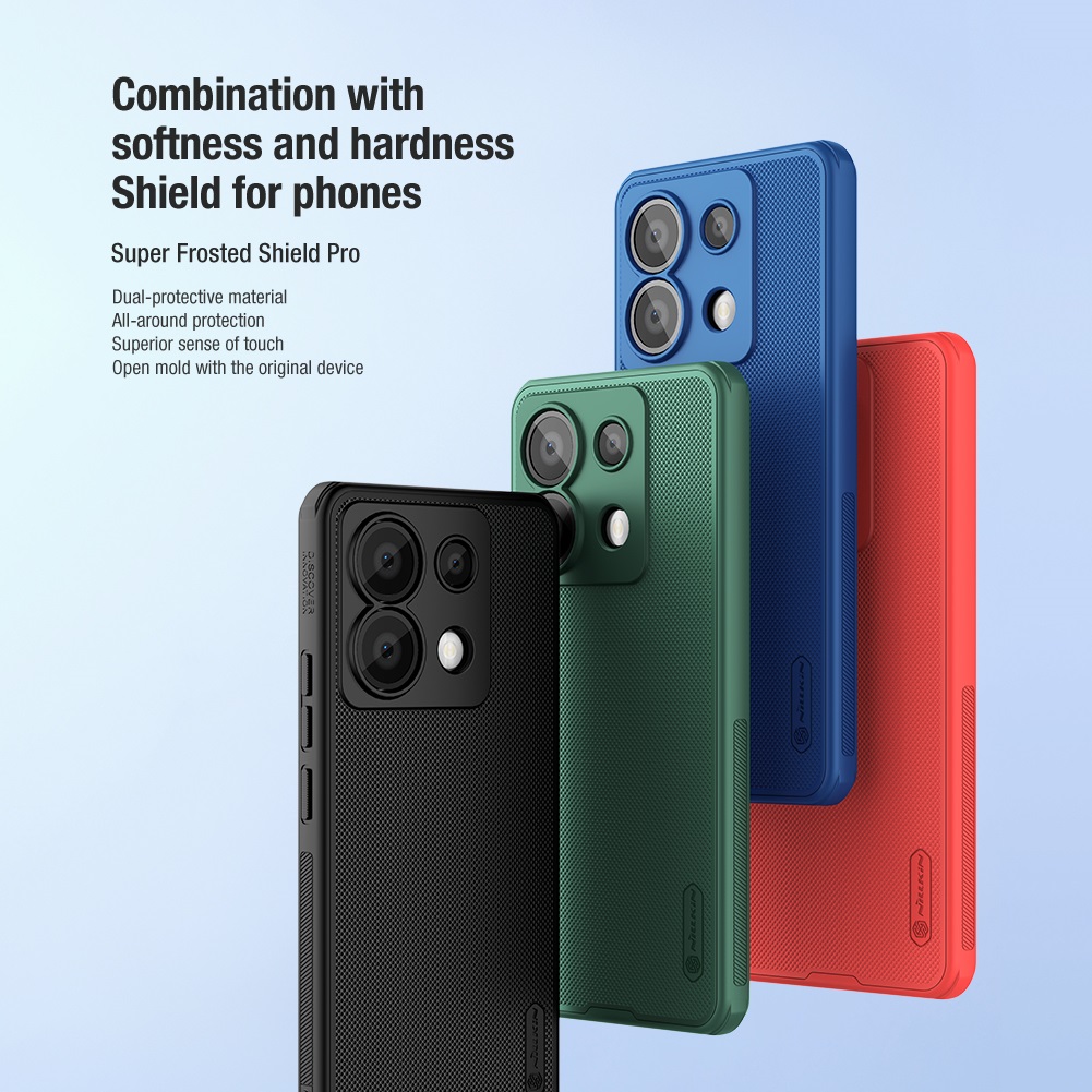 Nillkin Super Frosted PRO Zadní Kryt pro Xiaomi Redmi Note 13 Pro 5G/Poco X6 5G Deep Green