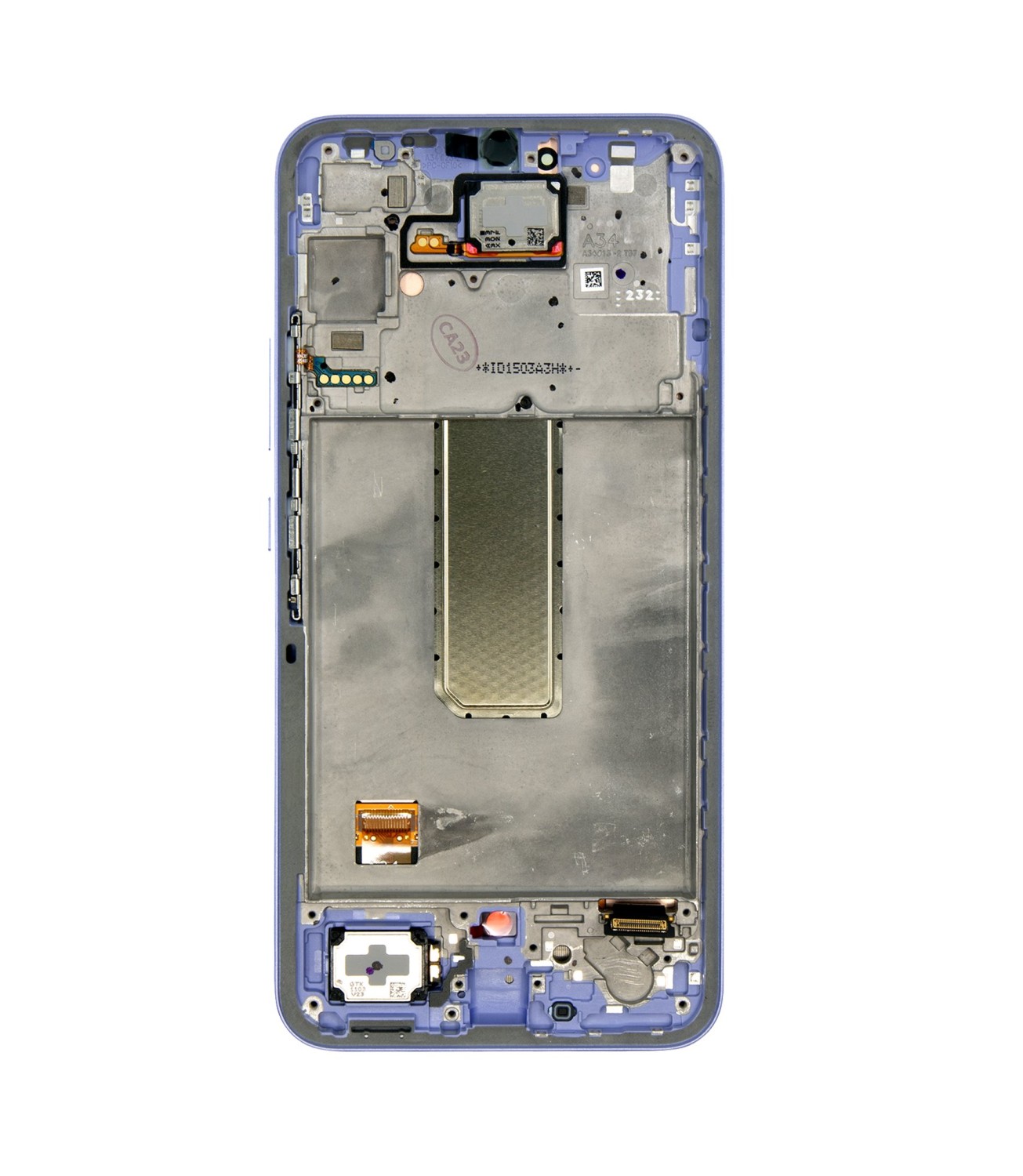 LCD + dotyk + predný kryt pre Samsung Galaxy A34 5G, awesome violet (Service Pack)