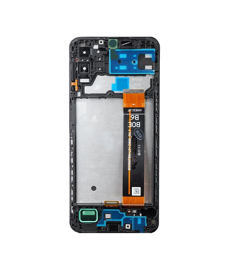 LCD + dotyk + predný kryt pre Samsung Galaxy M13 M135, black