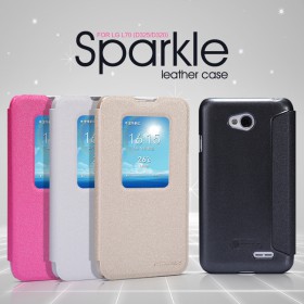 Flip puzdro Nillkin Sparkle S-View pre LG D320 L70, čierne