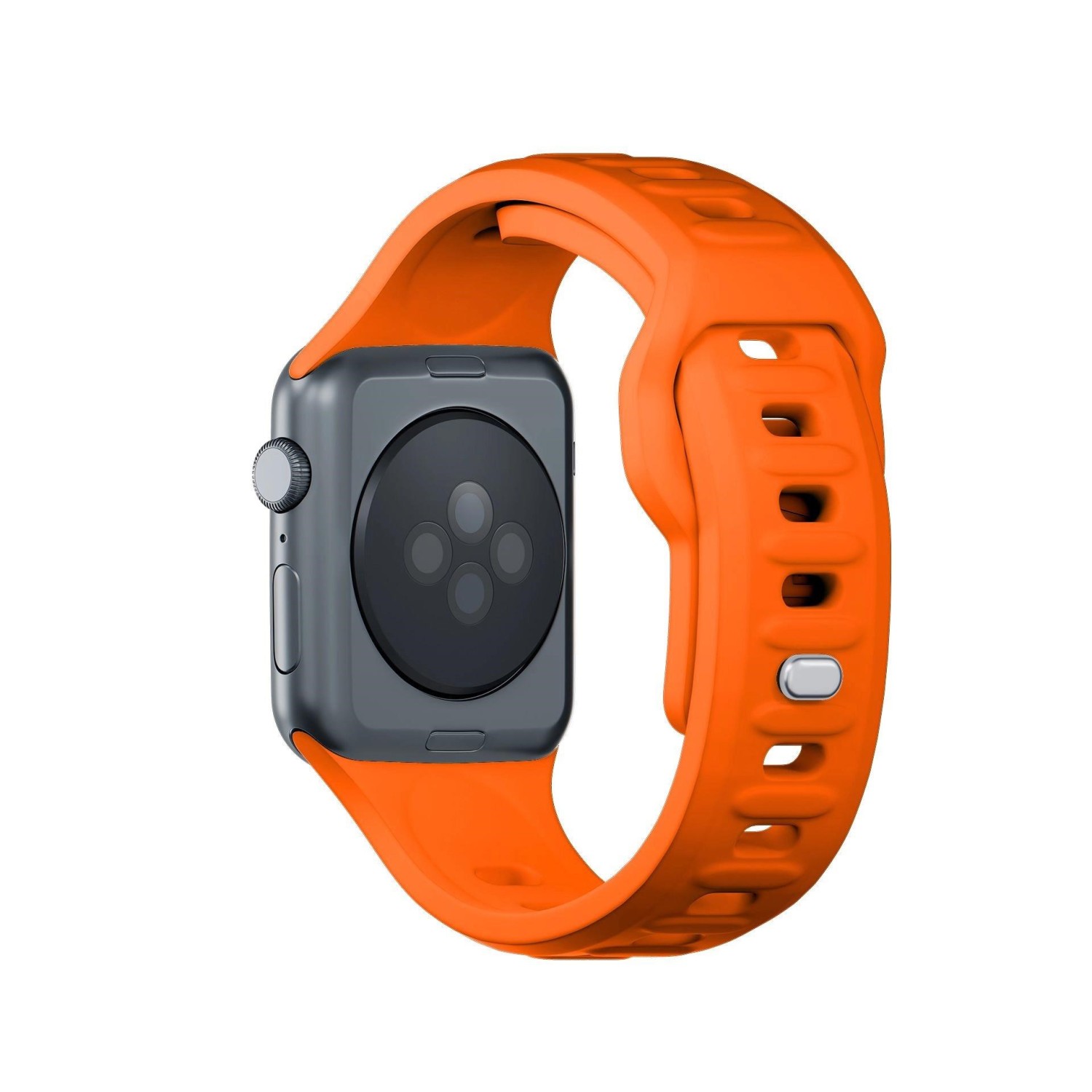 Řemínek 3mk Silicone Watch Strap pro Apple 42/44/45/49 mm, oranžová