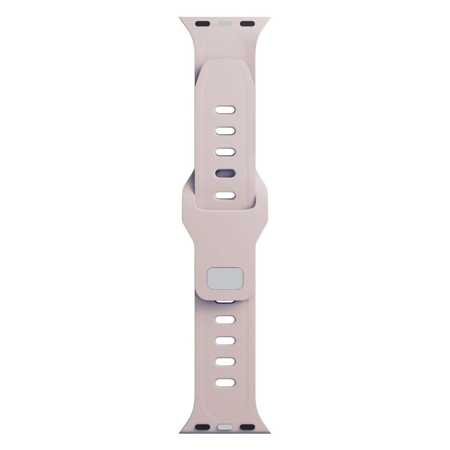 Řemínek 3mk Silicone Watch Strap pro Apple 42/44/45/49 mm, latte