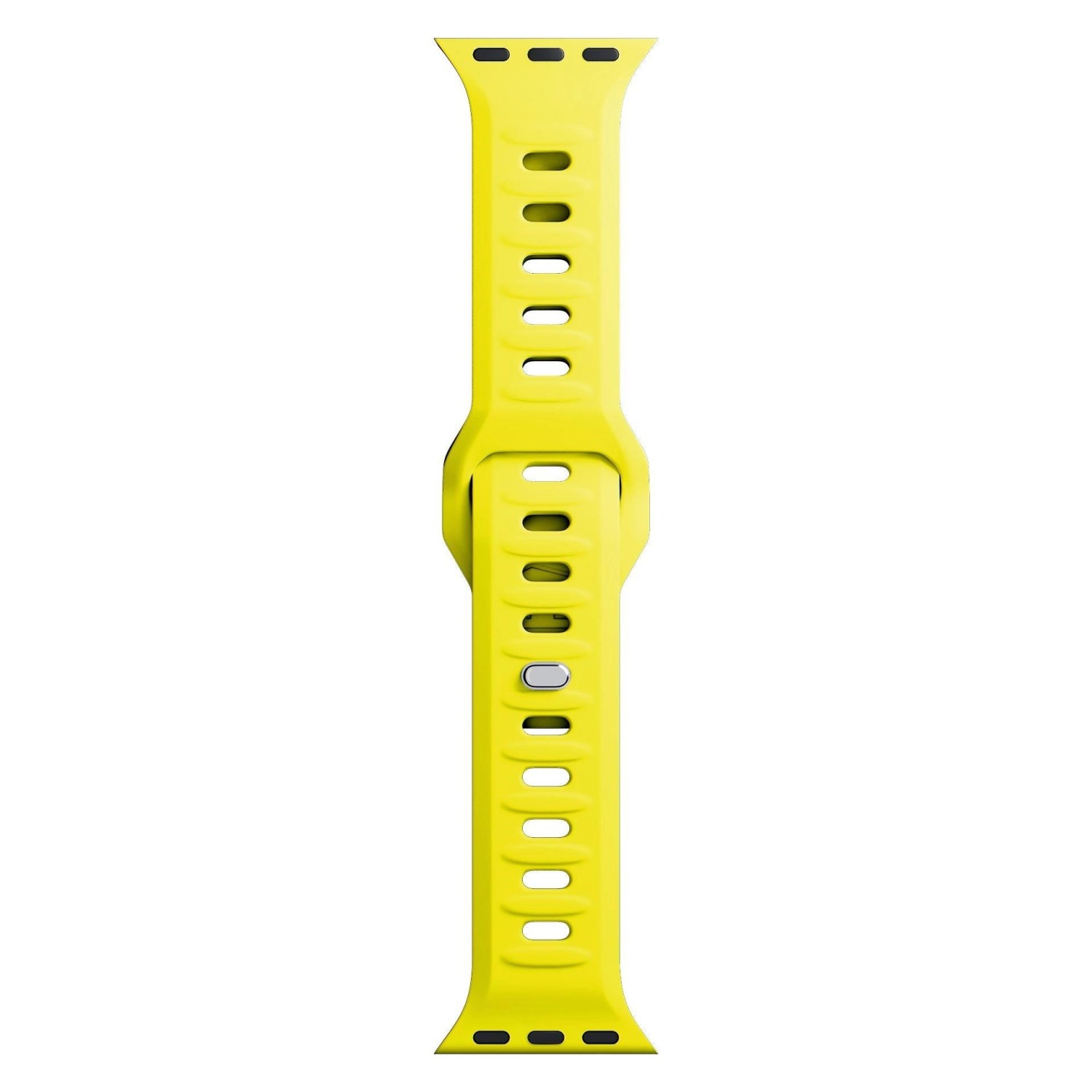 Řemínek 3mk Silicone Watch Strap pro Apple 38/40/41 mm, žlutá