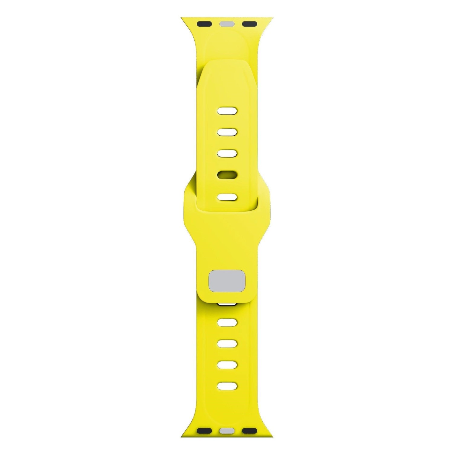 Řemínek 3mk Silicone Watch Strap pro Apple 38/40/41 mm, žlutá