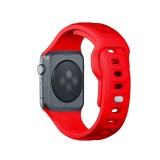 Řemínek 3mk Silicone Watch Strap pro Apple 38/40/41 mm, červená