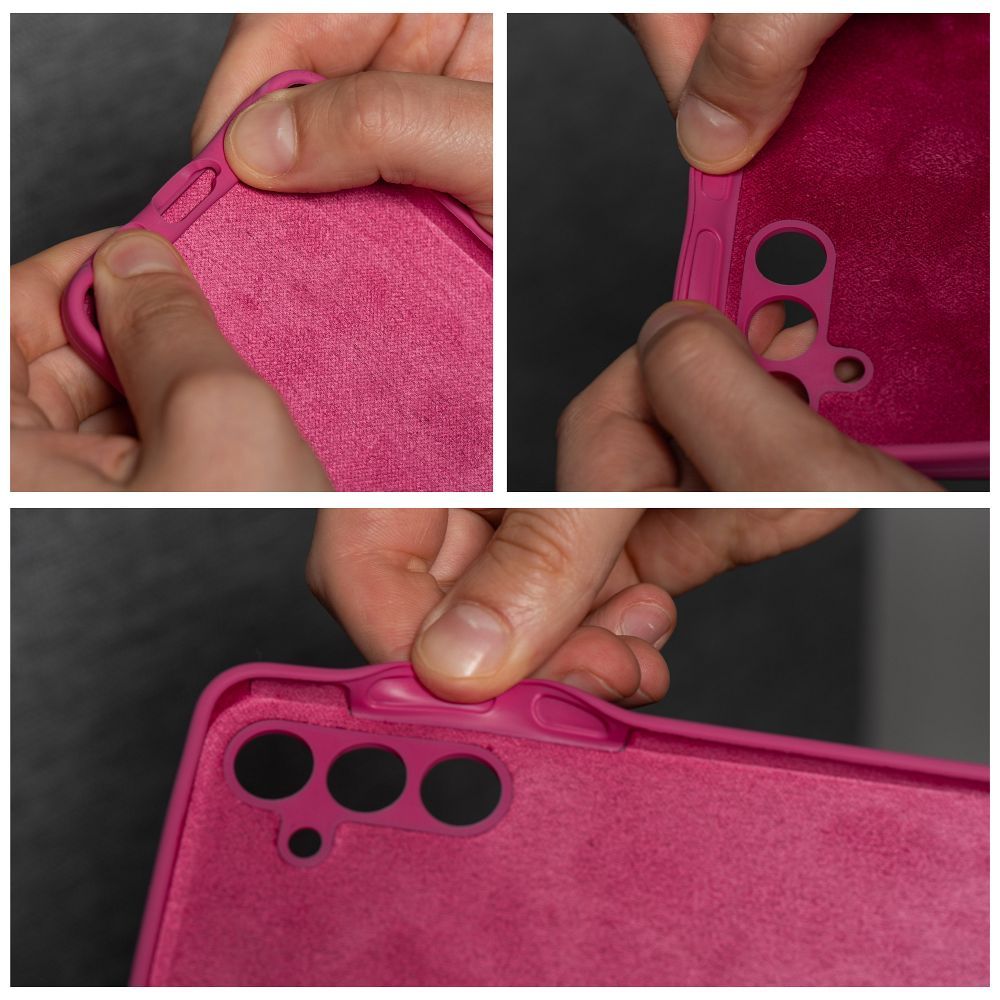 Case SILICONE 2mm for MOTOROLA EDGE 50 Pro pink