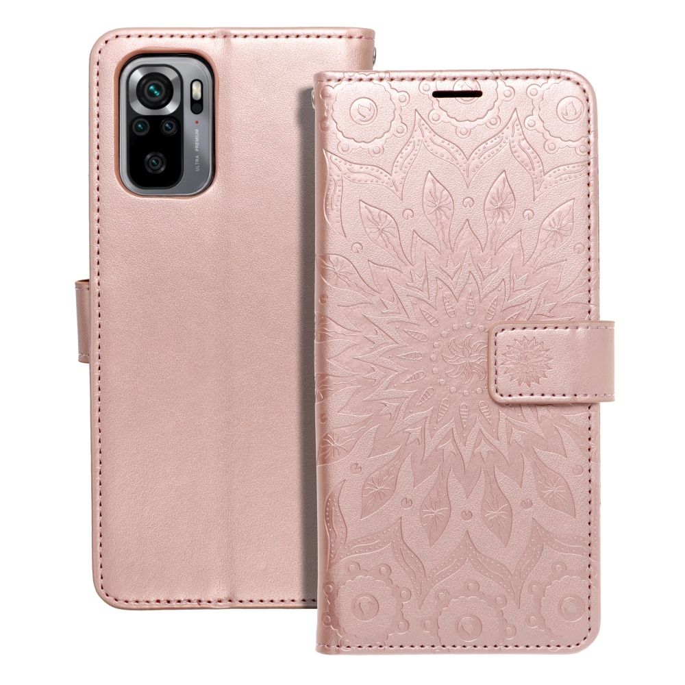 MEZZO Book case for XIAOMI Redmi Note 10 / 10S mandala rose gold