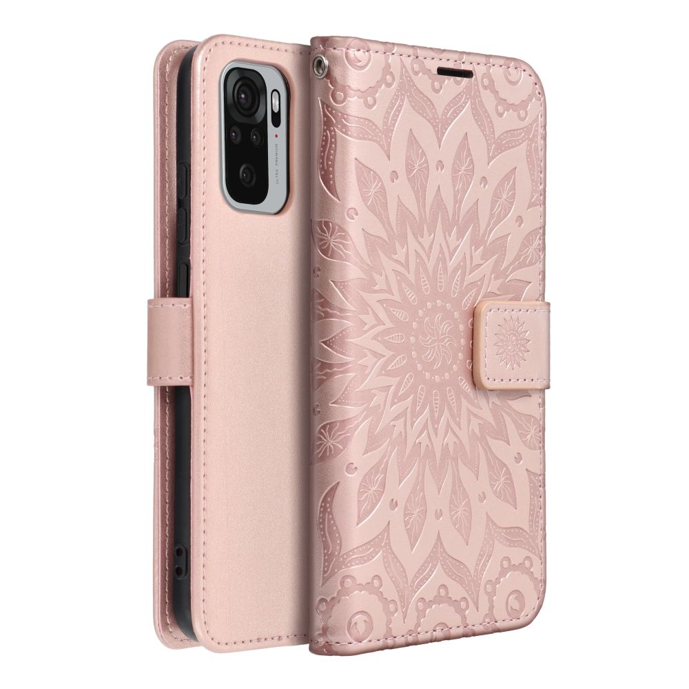 MEZZO Book case for XIAOMI Redmi Note 10 / 10S mandala rose gold