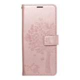 Flipové pouzdro MEZZO Book case pro Xiaomi Redmi Note 10/10S, tree rose gold