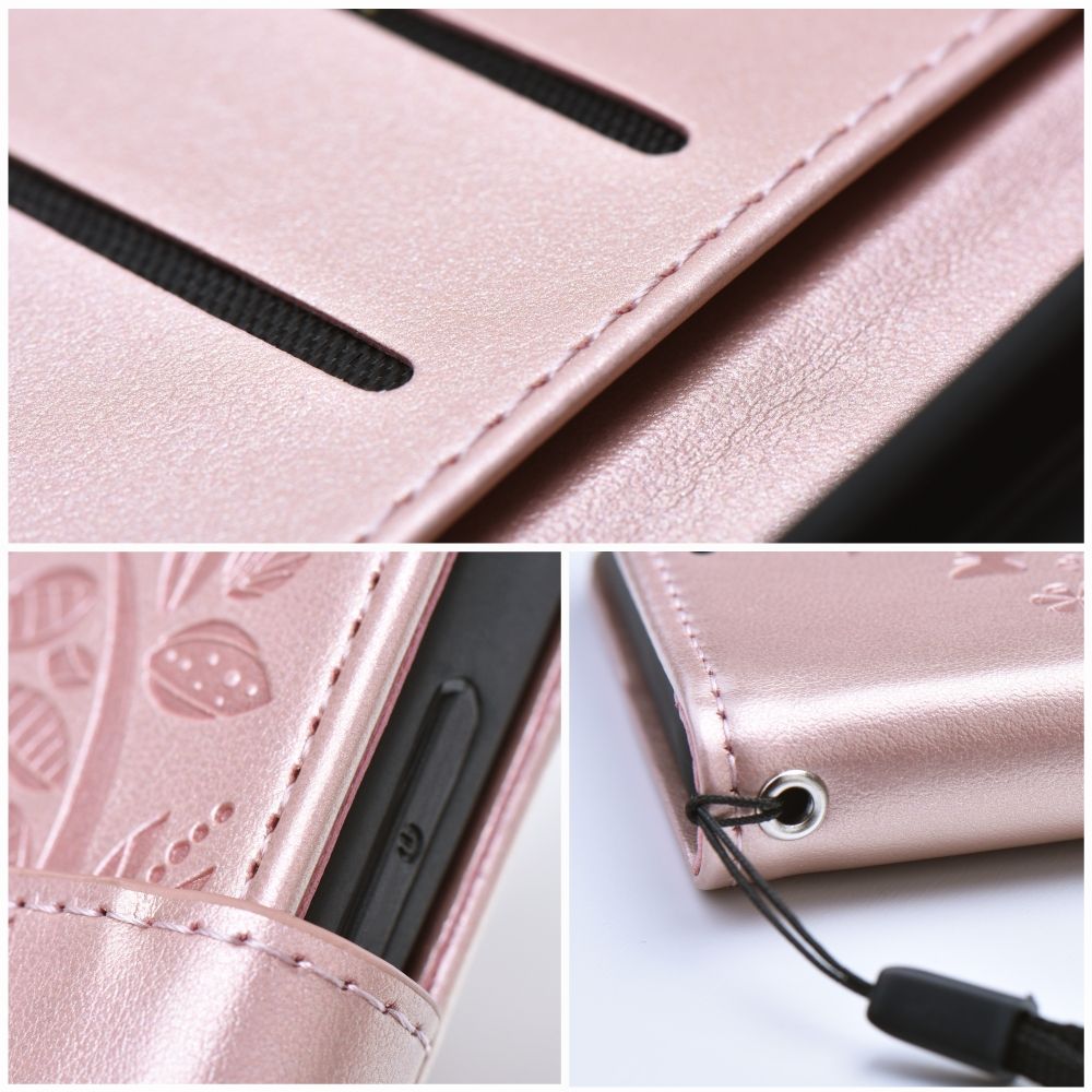 MEZZO Book case for XIAOMI Redmi Note 10 / 10S tree rose gold