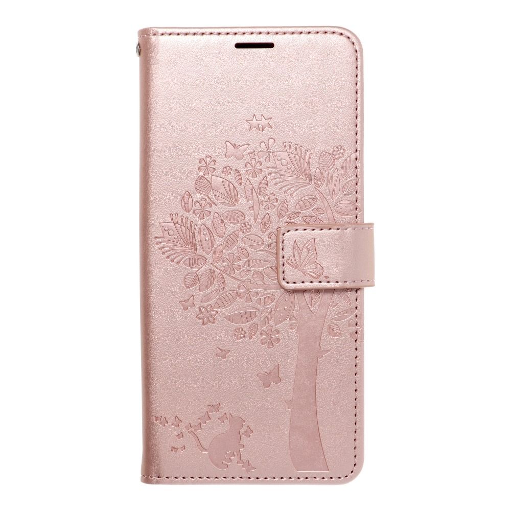 Flipové pouzdro MEZZO Book case pro Xiaomi Redmi Note 10/10S, tree rose gold