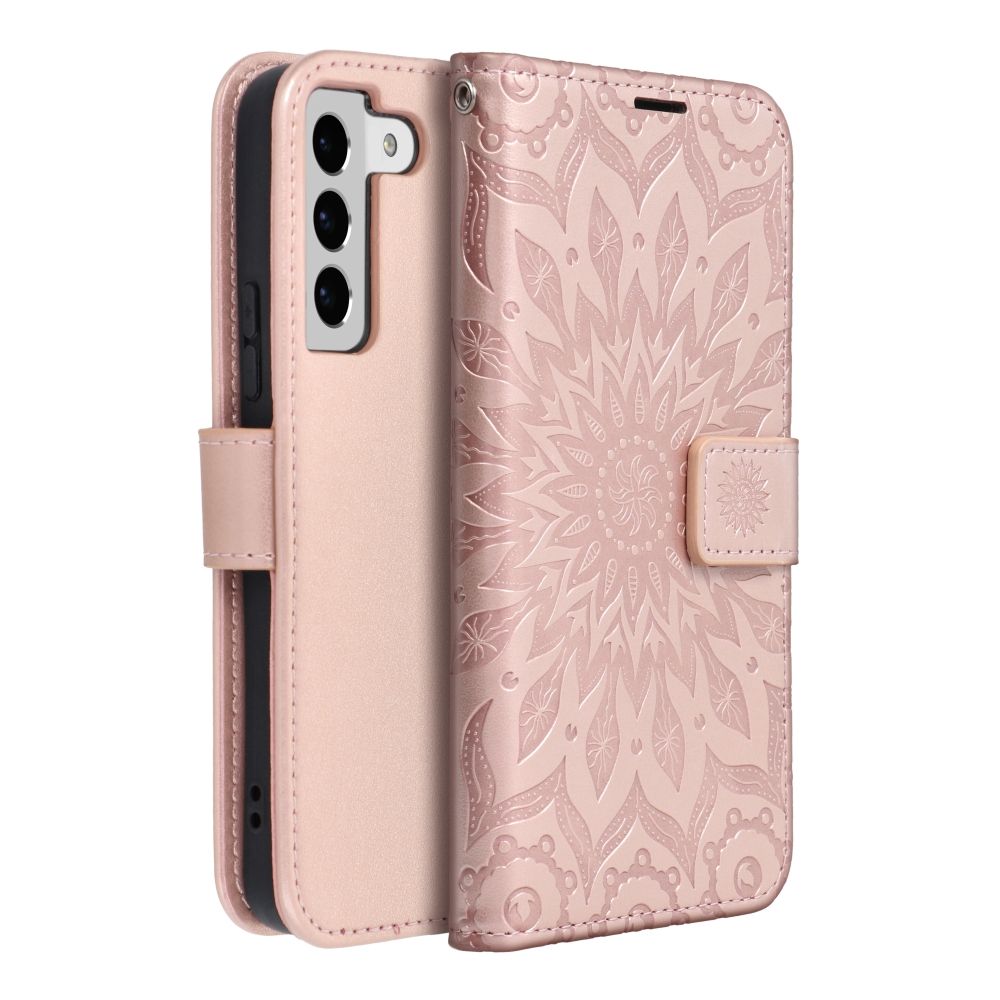 MEZZO Book case for SAMSUNG S22 mandala rose gold