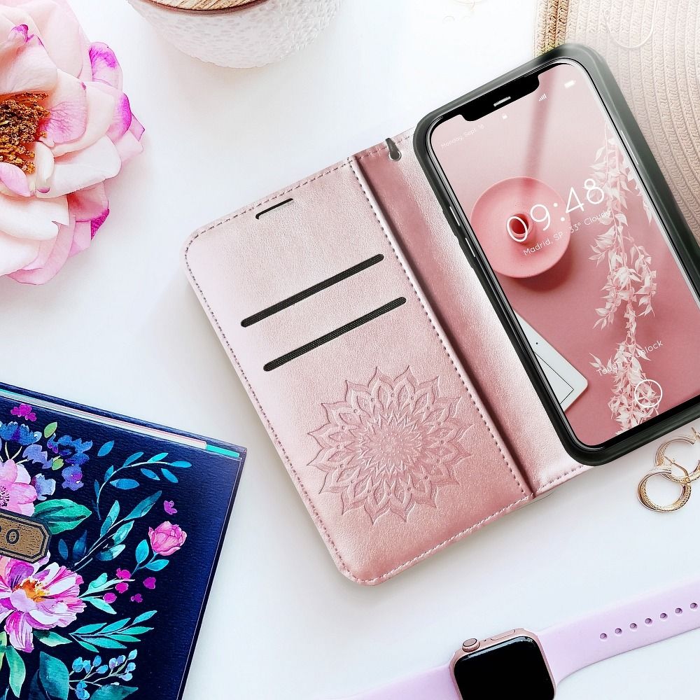 MEZZO Book case for SAMSUNG A32 5G mandala rose gold